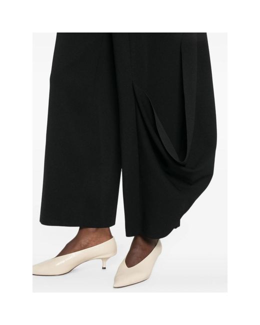 CFCL Black Wide-Leg Trousers