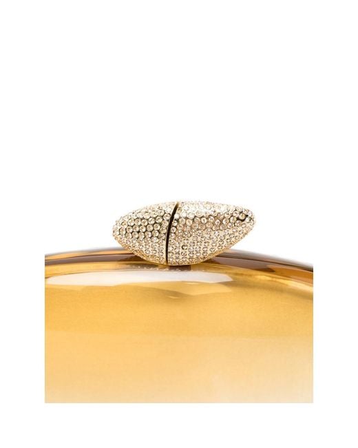 Benedetta Bruzziches Metallic Armonia Crystal-Embellished Shoulder Bag