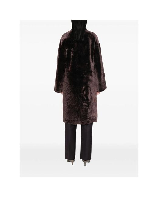 Joseph Black Reversible Shearling Coat