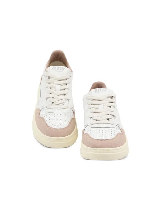 Autry White Sneakers Suede