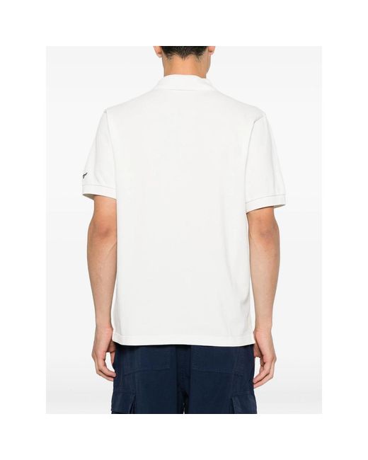 KENZO White Tiger-Patch Polo Shirt for men