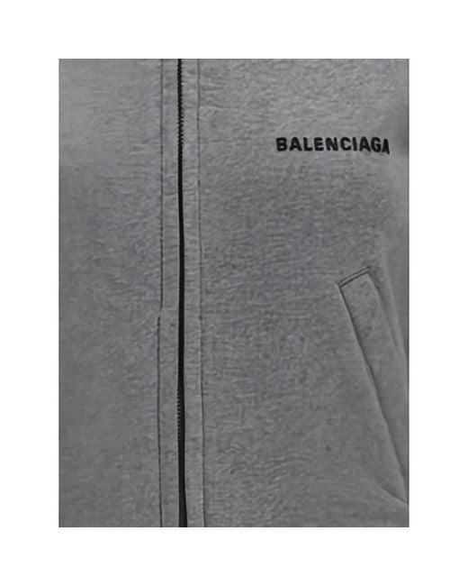 Balenciaga Gray Fitted Zip Up Jacket