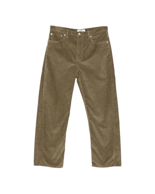 Studio Nicholson Green Corduroy Trousers