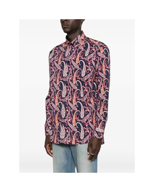 Etro Purple Shirts for men