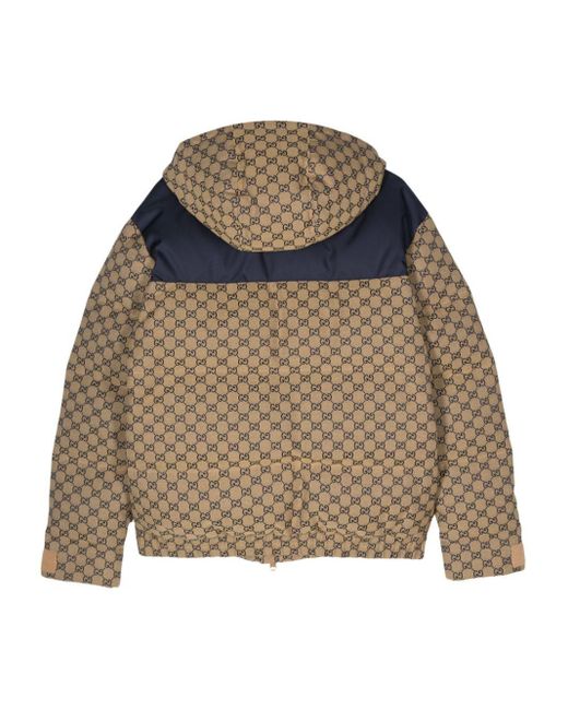 Gucci Natural Gg Canvas Padded Jacket for men