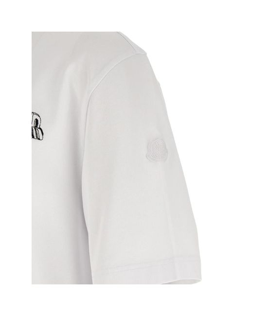 Moncler White T-Shirts & Vests for men