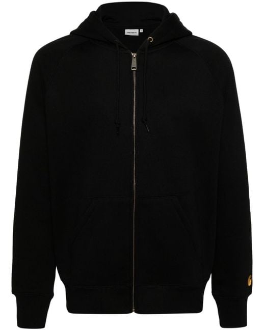 Carhartt Black Embroidered-Logo Cotton-Blend Jacket for men
