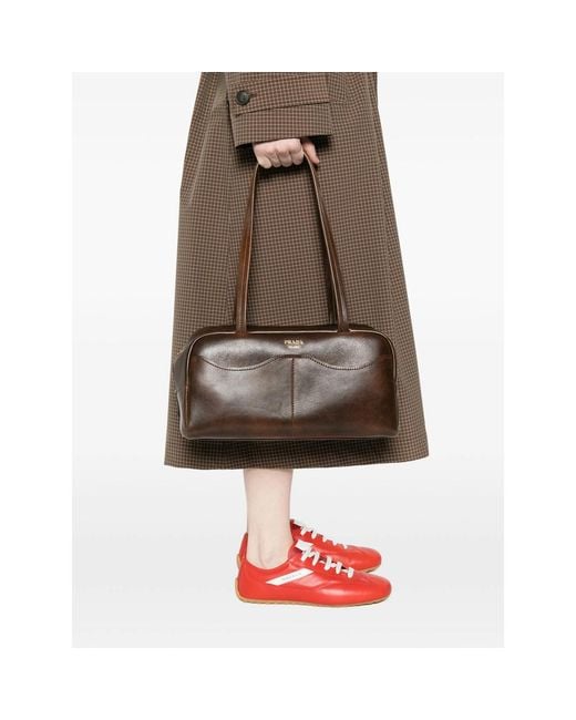 Prada Brown Shoulder Bags