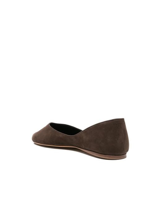Jude Black Open-Toe Ballet Flats