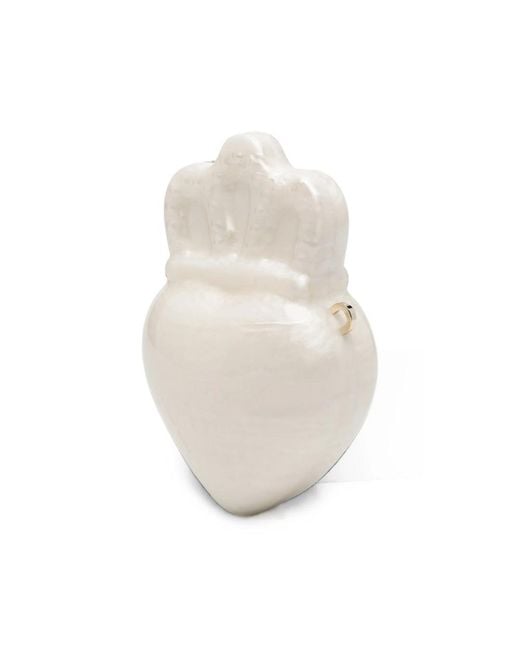 Simone Rocha Natural Pearl-Embellished Shell-Shaped Cross Body Bag