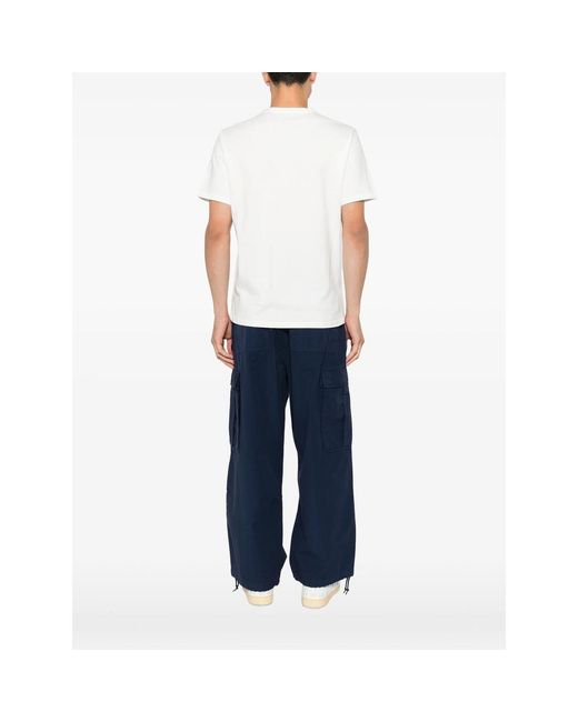 KENZO White Cherry-Embroidered T-Shirt for men