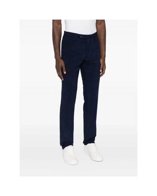 Rota Blue Straight-Leg Trousers for men