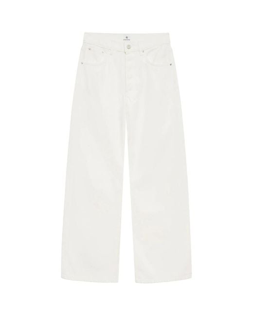 Anine Bing White Cotton Jeans