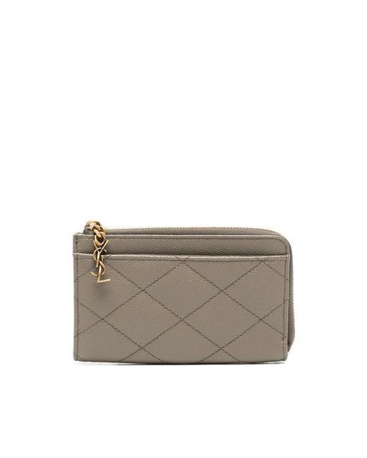 Saint Laurent Gray Wallets & Purses