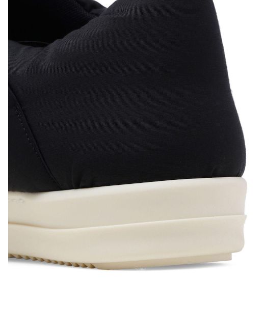 Rick Owens Black Recycled Nylon Puffer Sneakers for men