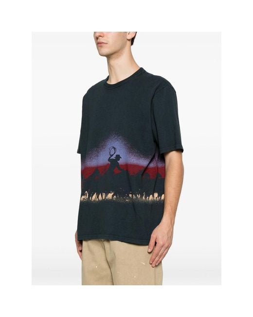 One Of These Days Blue Driftin' Back Graphic-Print T-Shirt for men
