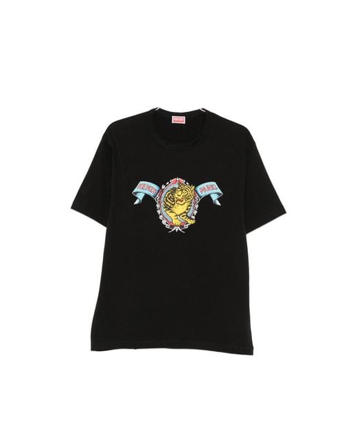 KENZO Black T-Shirts And Vests for men