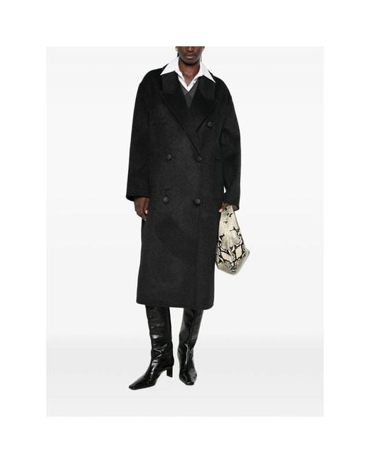 The Dynamis Studio Black Double-Breasted Coat