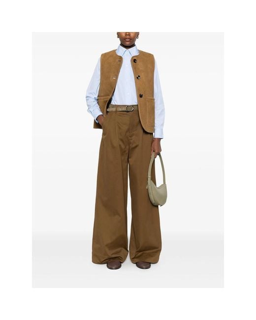 Soeur Green Pleated Trousers