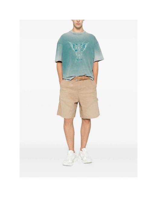 Represent Blue Westside Graphic-Print T-Shirt for men