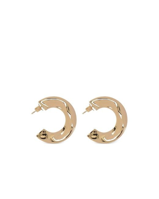 FEDERICA TOSI Metallic Mindy Curved Hoop Earrings
