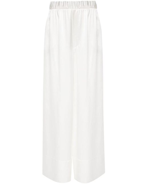 ARMARIUM White Kay Silk Pyjama Pants