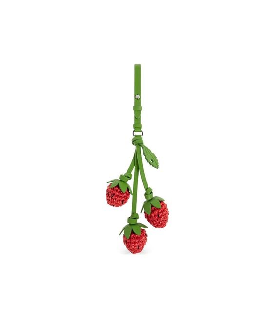 Kate Spade Green Strawberry-Pendant Bag Charm