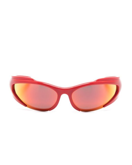 Balenciaga Pink Reverse Xpander Rectangle-frame Sunglasses for men