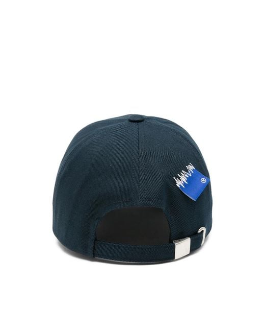 Adererror Blue Logo-Patch Baseball Cap for men