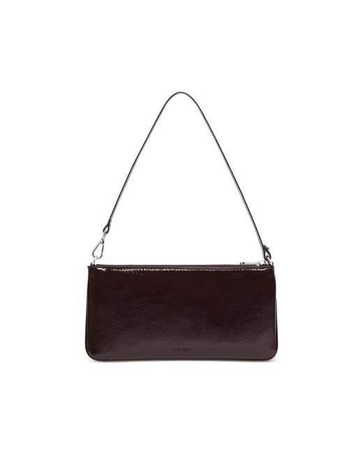 Courreges Purple Logo-Plaque Clutch Bag for men