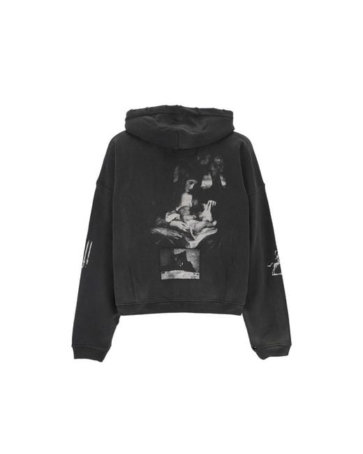 Enfants Riches Deprimes Black Lenin's Nap Time Assemblage Patchwork Distressed Hoodie for men