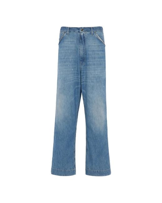 Maison Margiela Blue Trousers for men