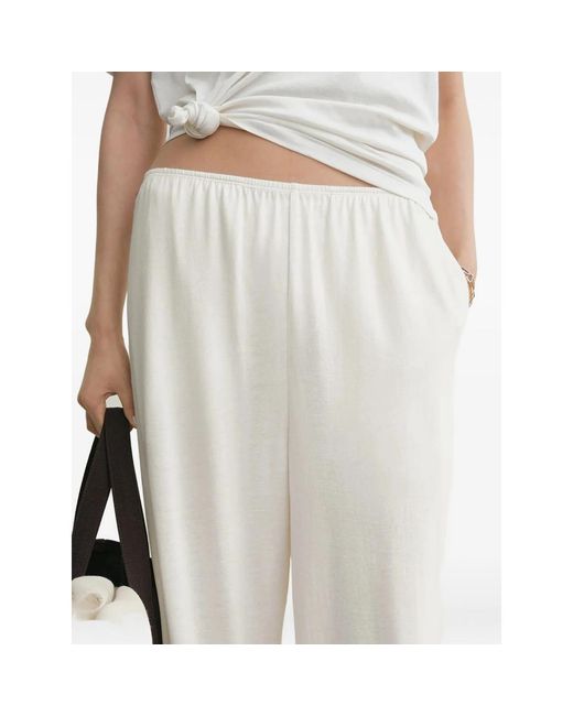 Totême White Neutrals Trousers