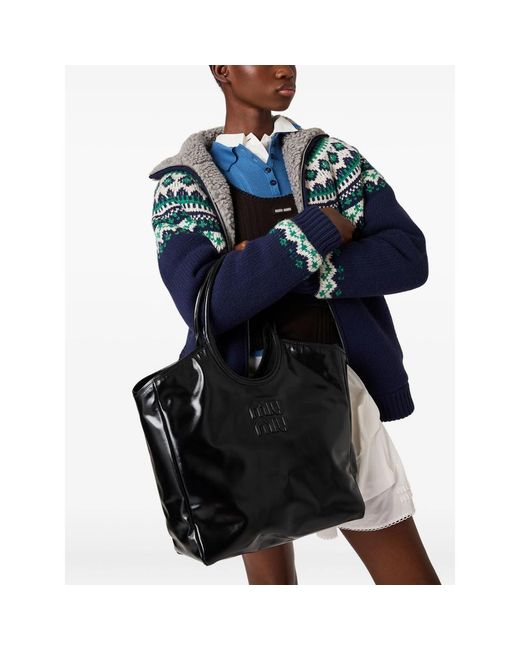 Miu Miu Black Tote Bags