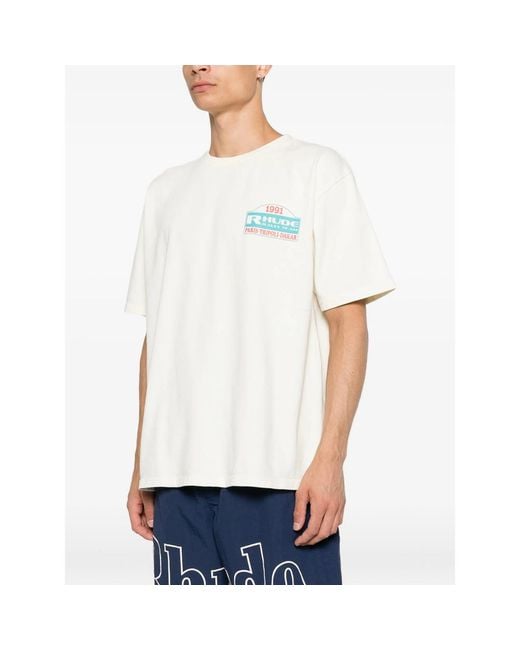 R H U D E © White T-Shirts & Vests for men