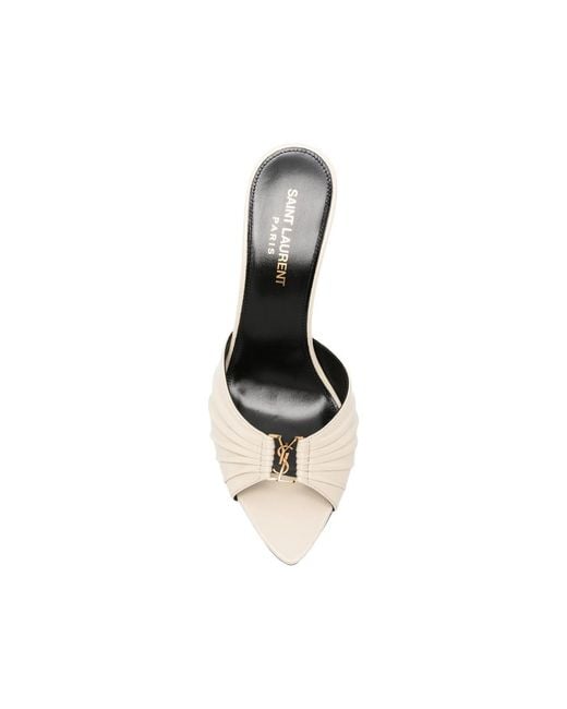 Saint Laurent White Neutrals Shoes