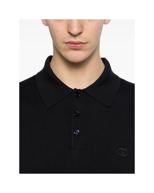 Gucci Black Polo Shirts for men