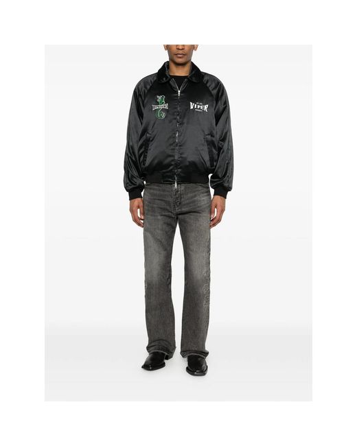 Represent Black Jacket Zip-Front for men