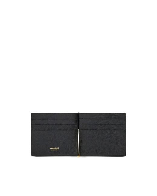 Ferragamo Black Leather Wallets & Pures for men