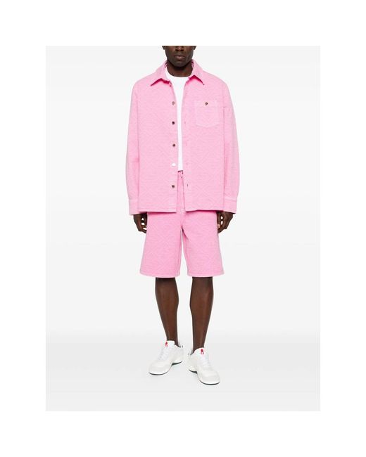Casablanca Pink Shirt With Patterned Logo for men