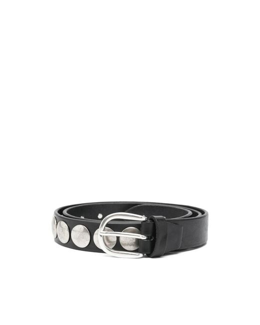 Eraldo Black Studded Belt for men