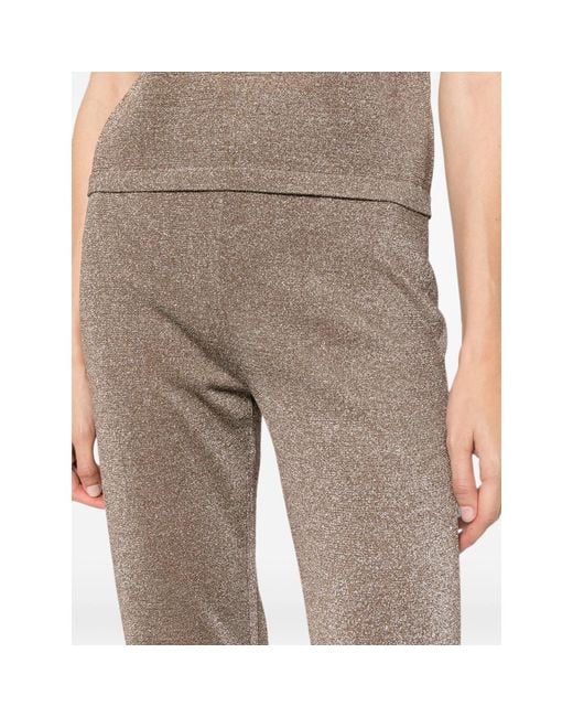 Missoni Gray Metallic-Effect Trousers