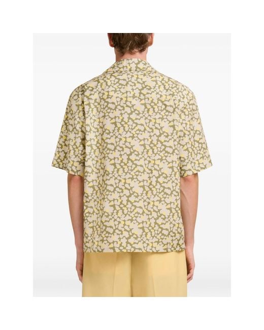 Marni Natural Short Sleeve Shirts for men