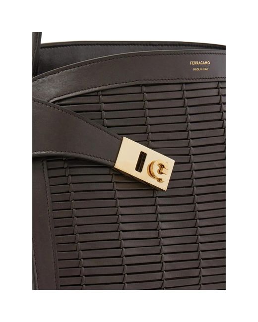 Ferragamo Black Shoulder Bags