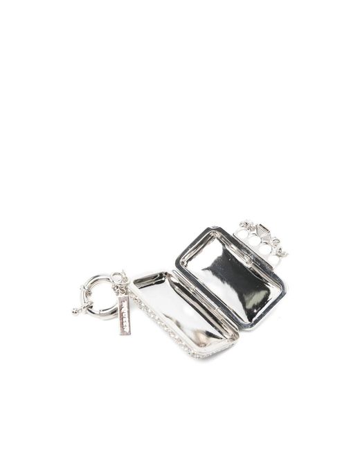 Alexander McQueen Metallic Knuckle Clutch Charm