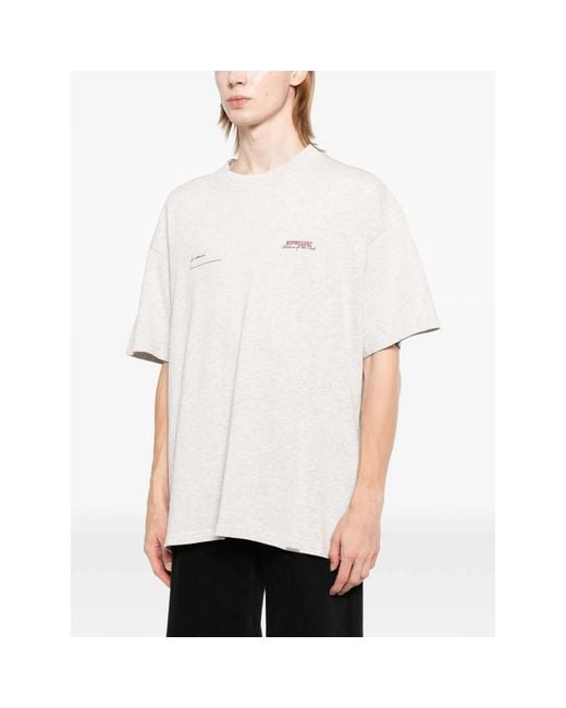 Represent Gray Logoed T-Shirt for men