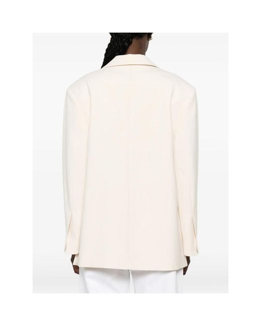By Malene Birger Natural Adele Single-Breasted Blazer