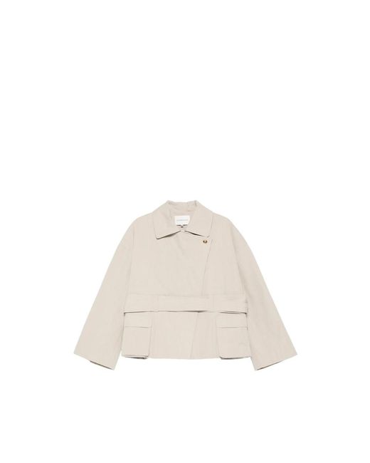 Viktoria Chan White Eos Pocket Belted Jacket