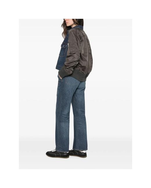Sacai Blue Zip-Pocket Jacket