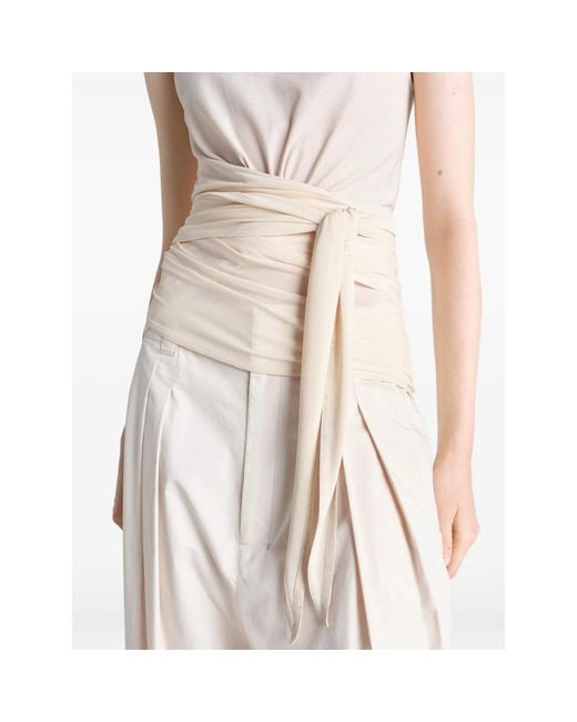 Lemaire White Sleeveless Tops